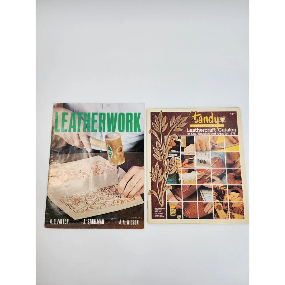 Vintage Tandy Leathercraft 1978 Catalog Leatherwork Book Craftaid Templates Lot